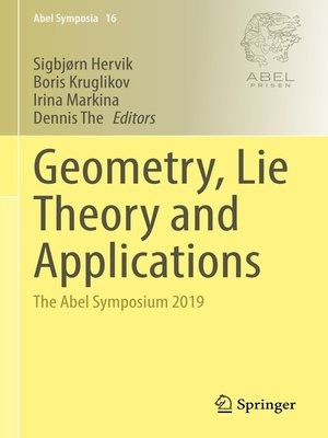cover image of Geometry, Lie Theory and Applications